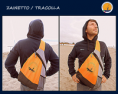 ZAINETTO MONOSPALLA CON LOGO DI SURFCASTING VERSILIA